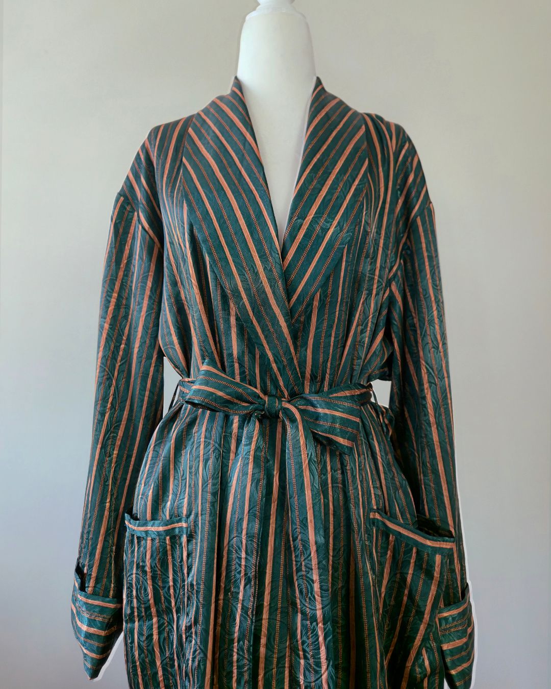 1990s Vintage Victoria’s Secret Emerald Satin Robe