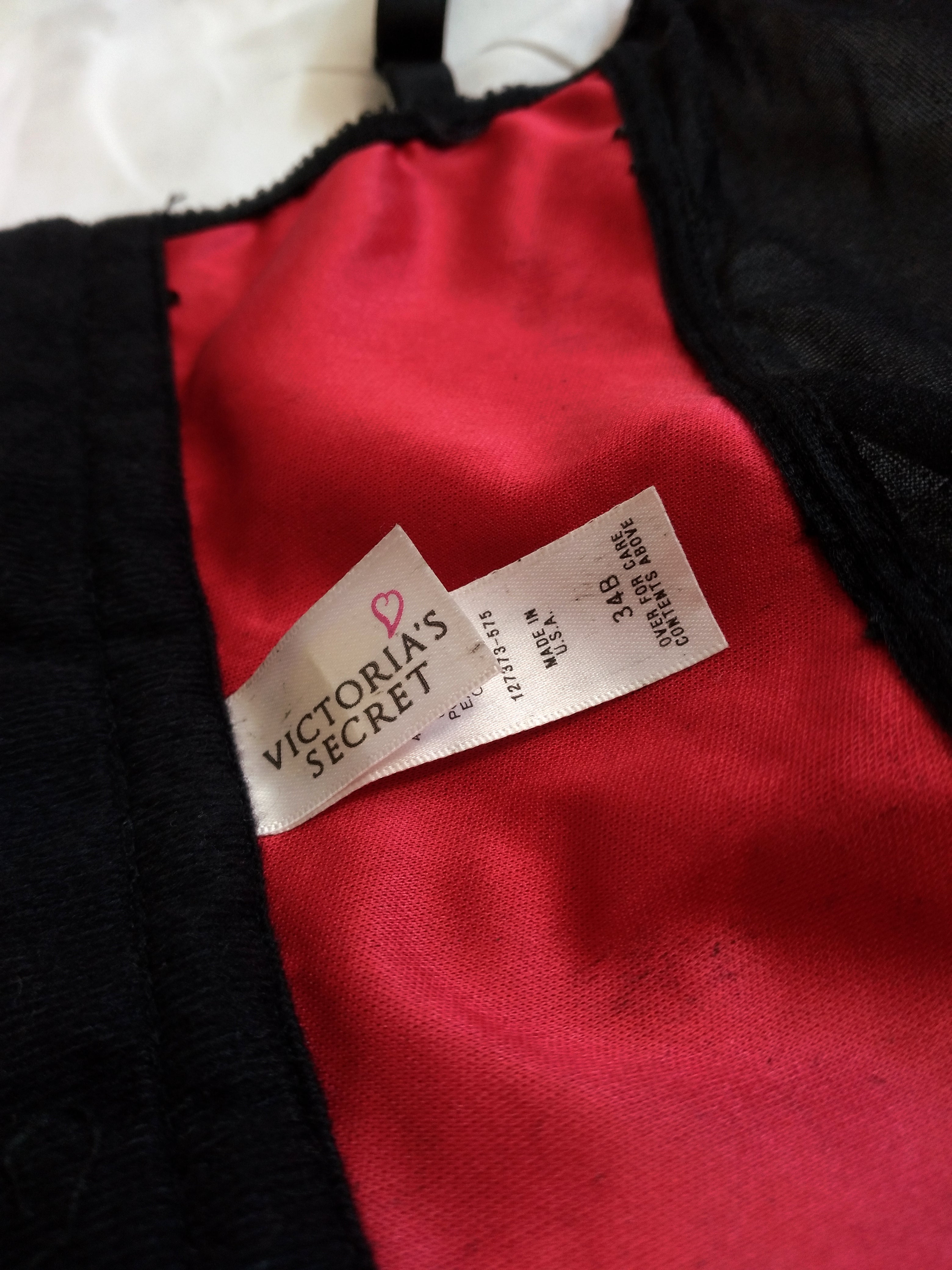 1990s Vintage Victoria's Secret Red Lace Bustier