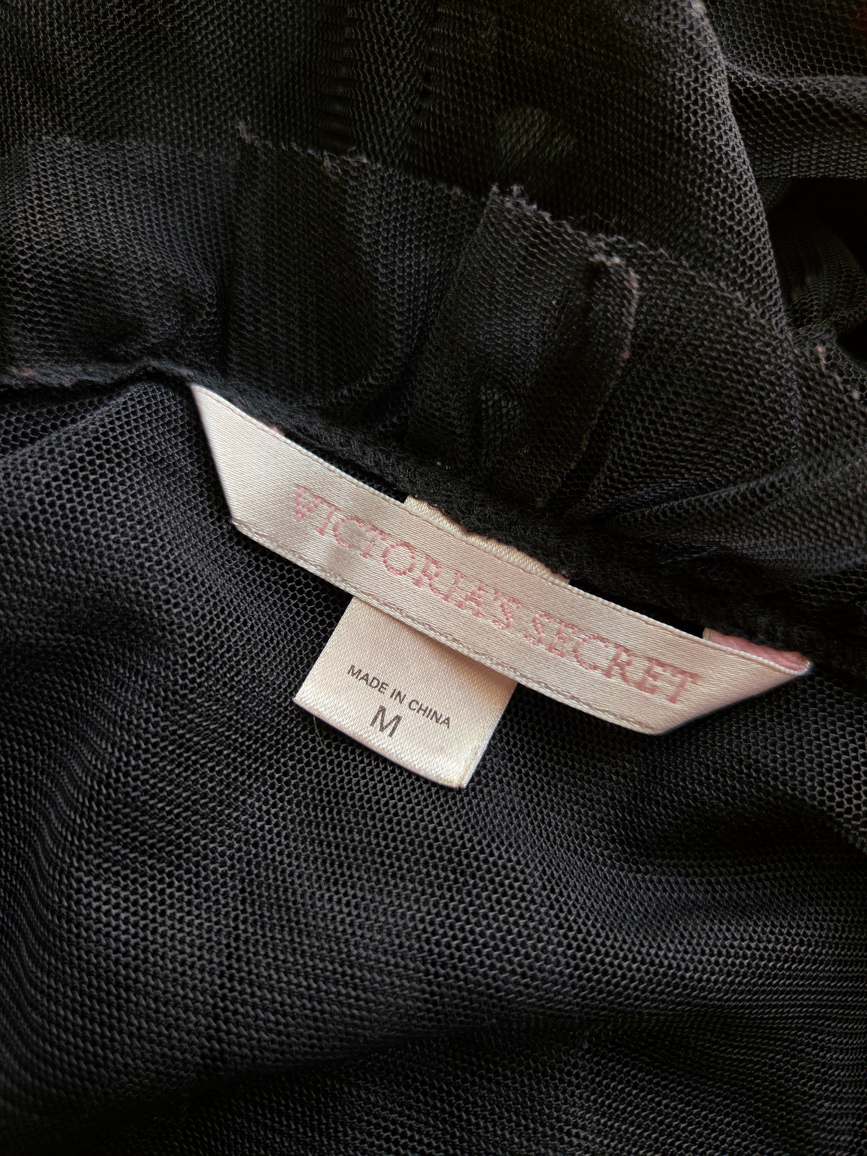 2002 Vintage Victoria’s Secret Black Tulle Bed Jacket