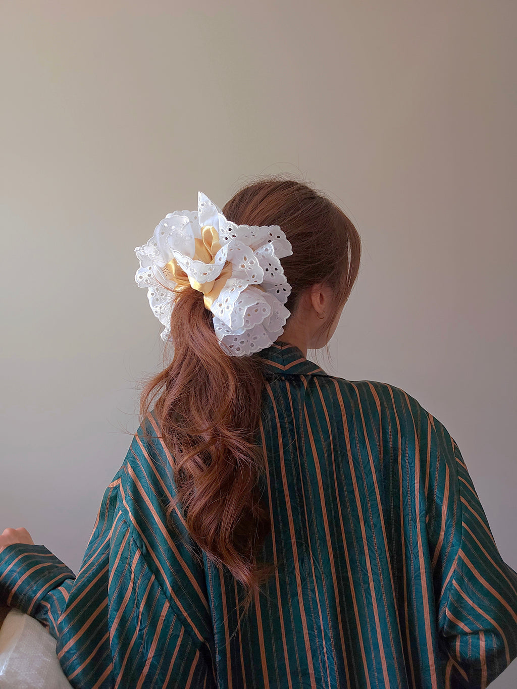Fleur d’Or | Lace Statement Scrunchie