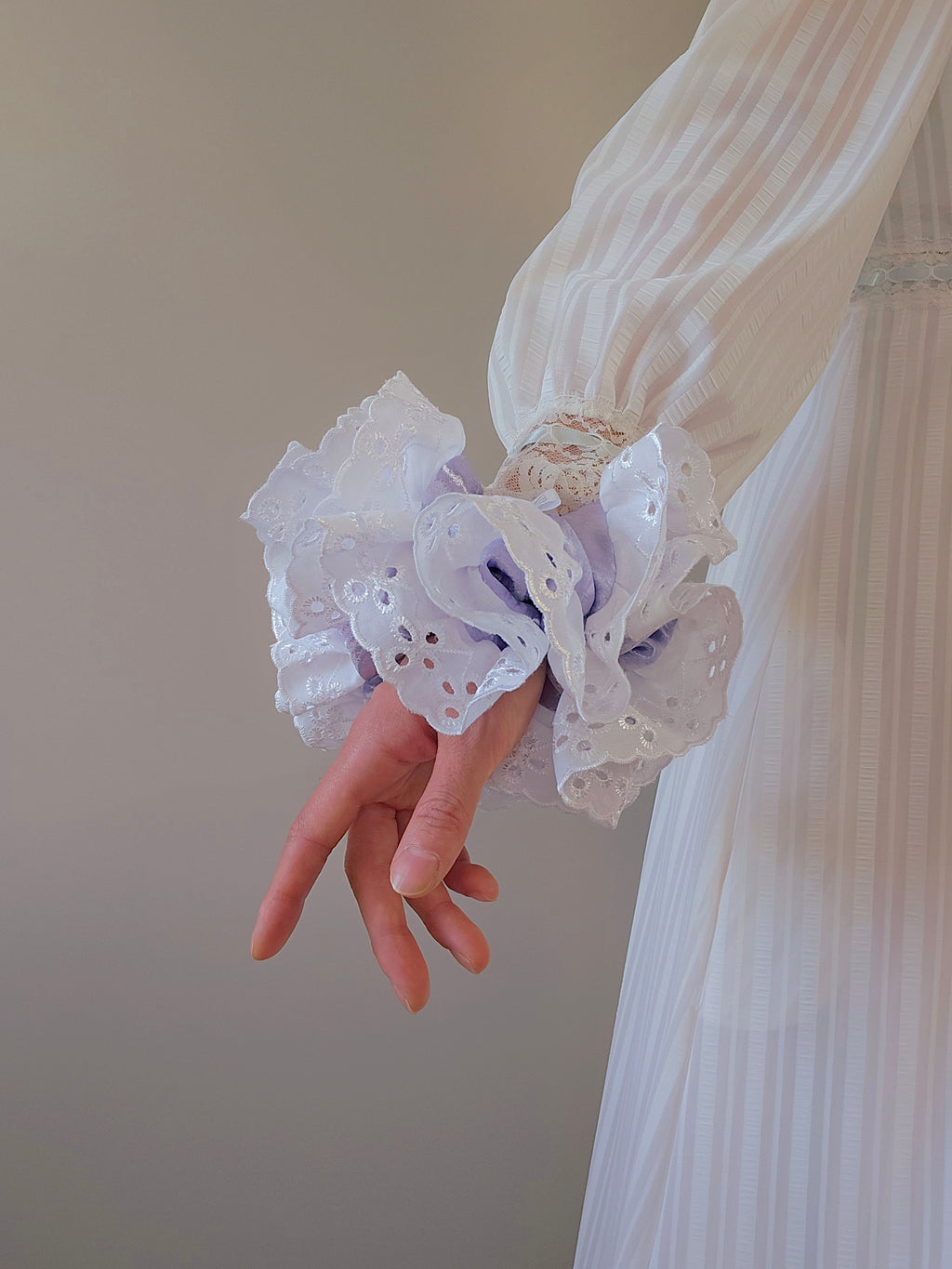 Violet's Song | Lace Statement Scrunchie