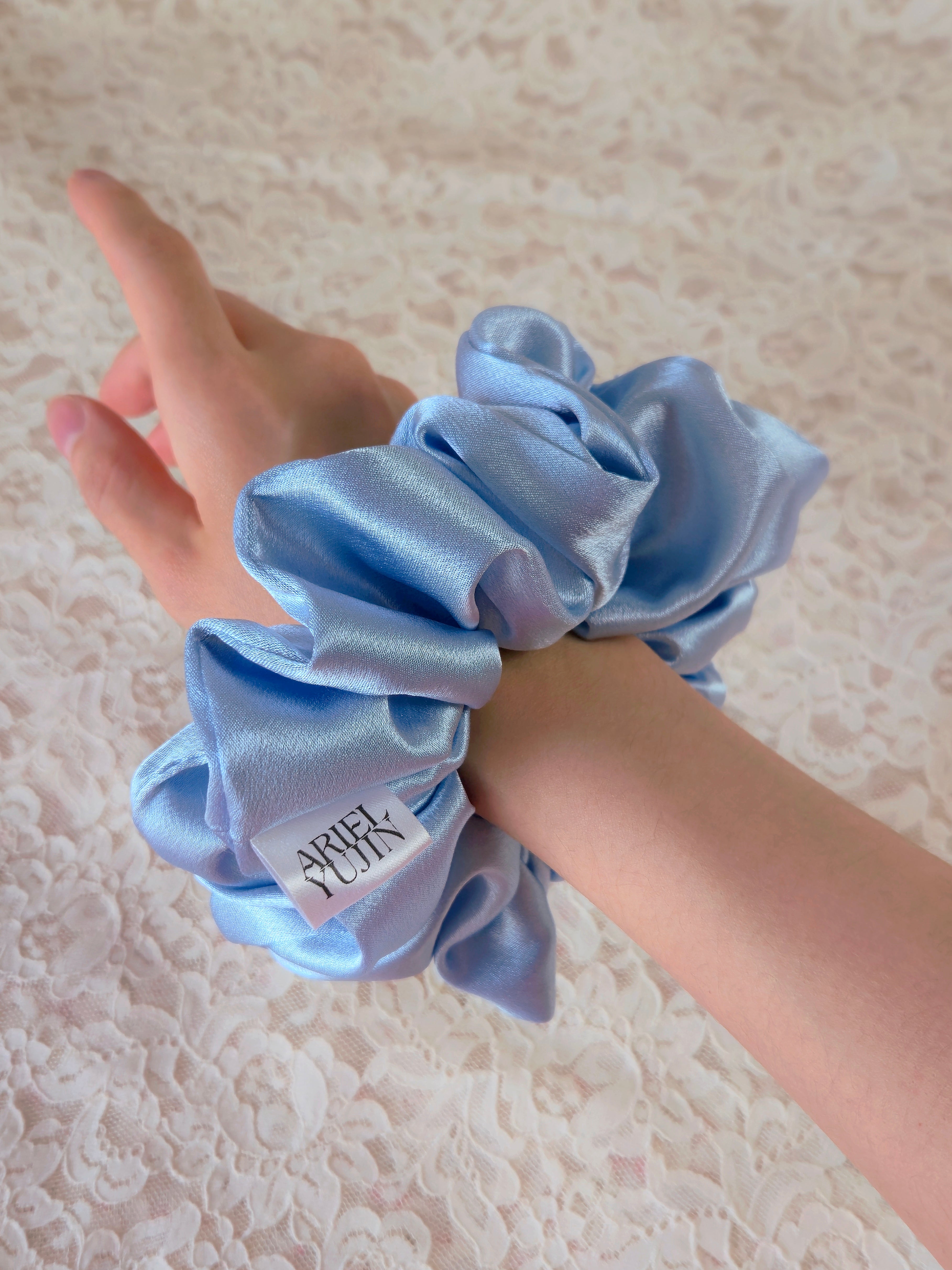 Ocean Pearl | Satin Scrunchie