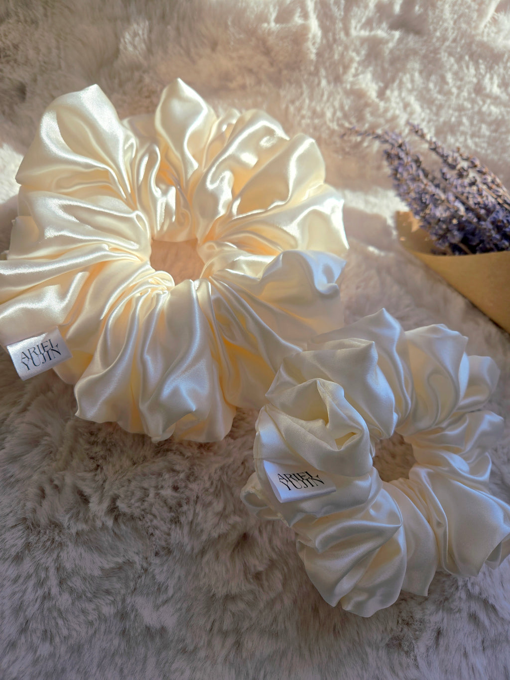 Meringue Cloud | Satin Scrunchie