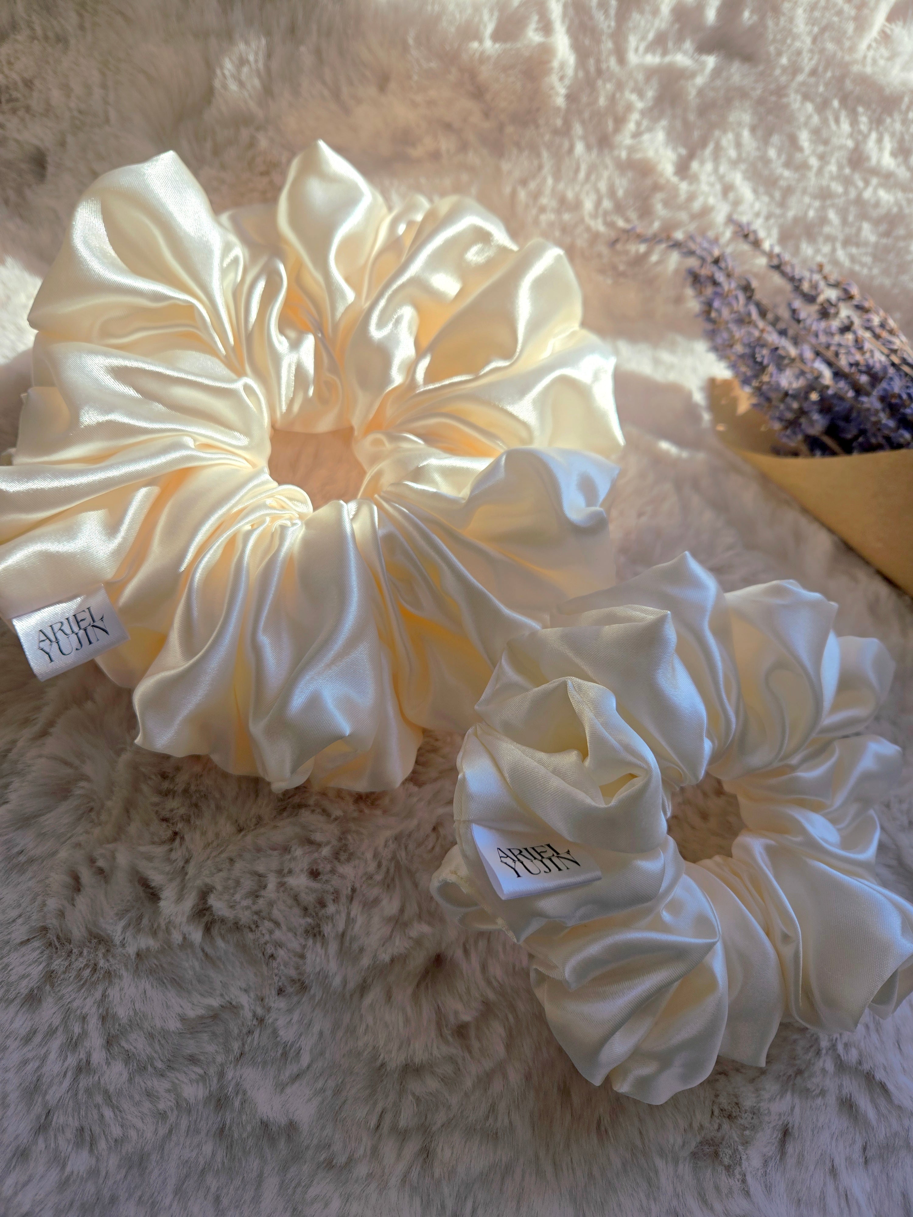 Meringue Cloud | Satin Scrunchie