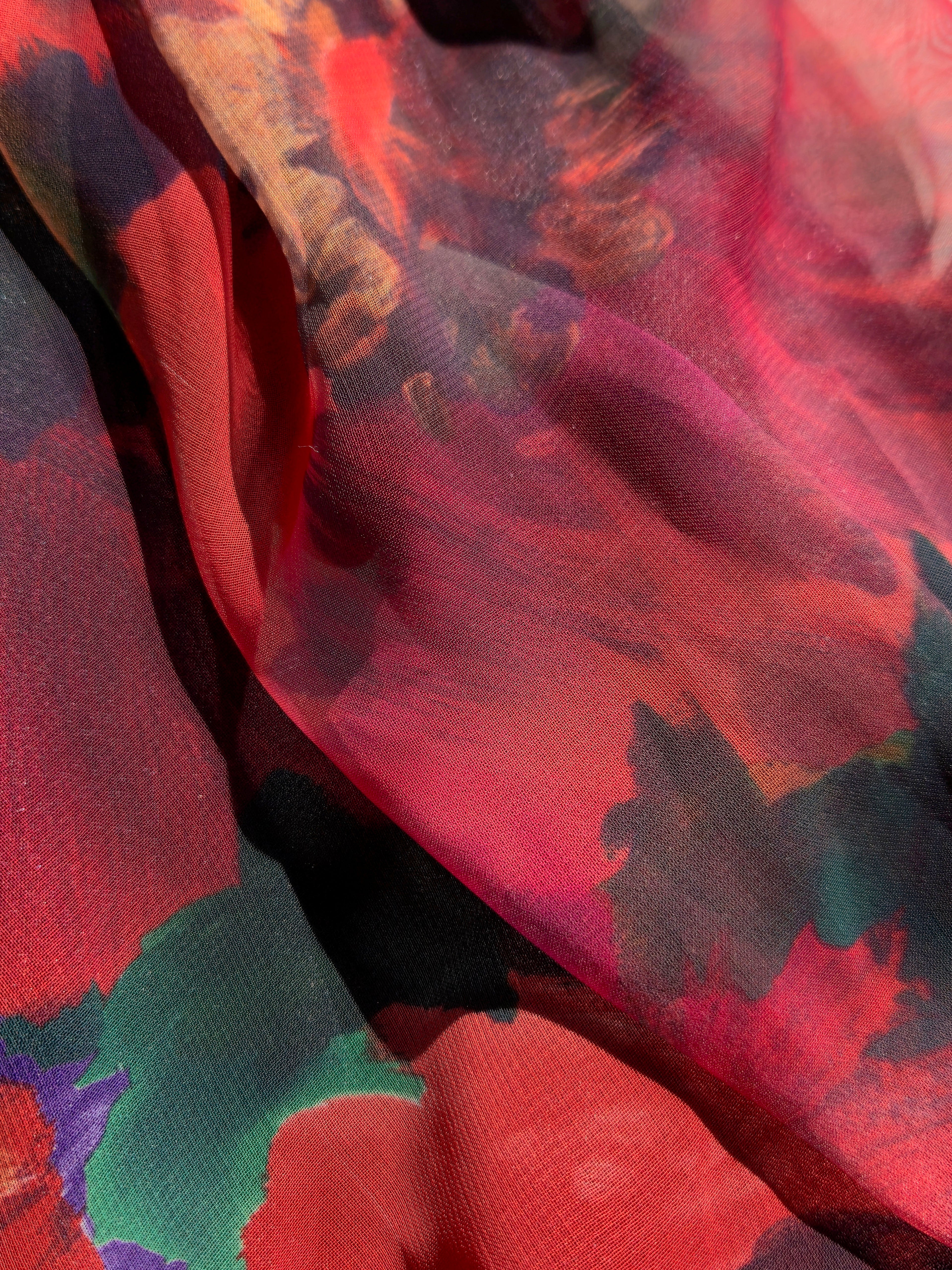 1990s Vintage Angelic Sheer Chiffon Bustier