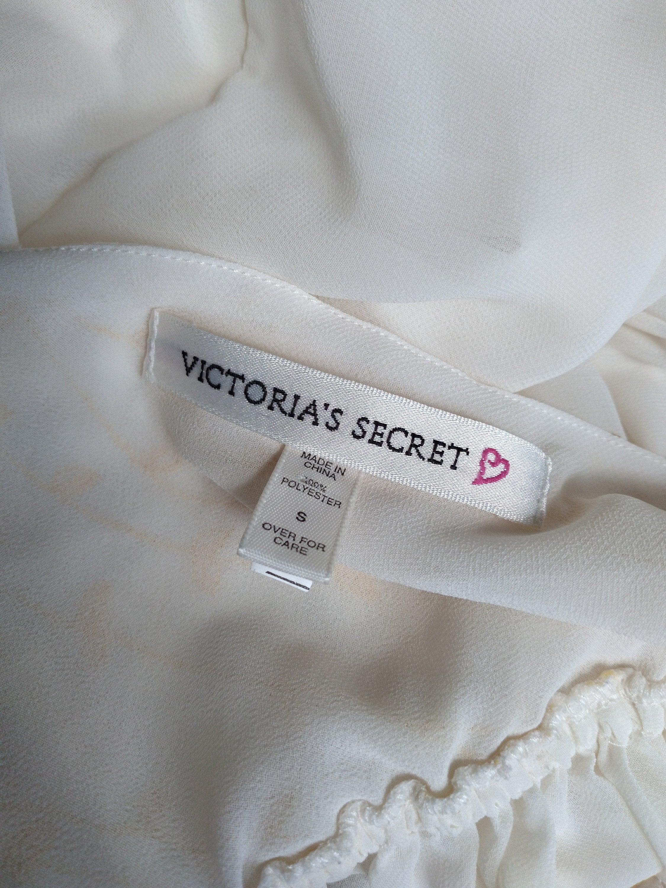 1990s Vintage Victoria's Secret White Bridal Babydoll