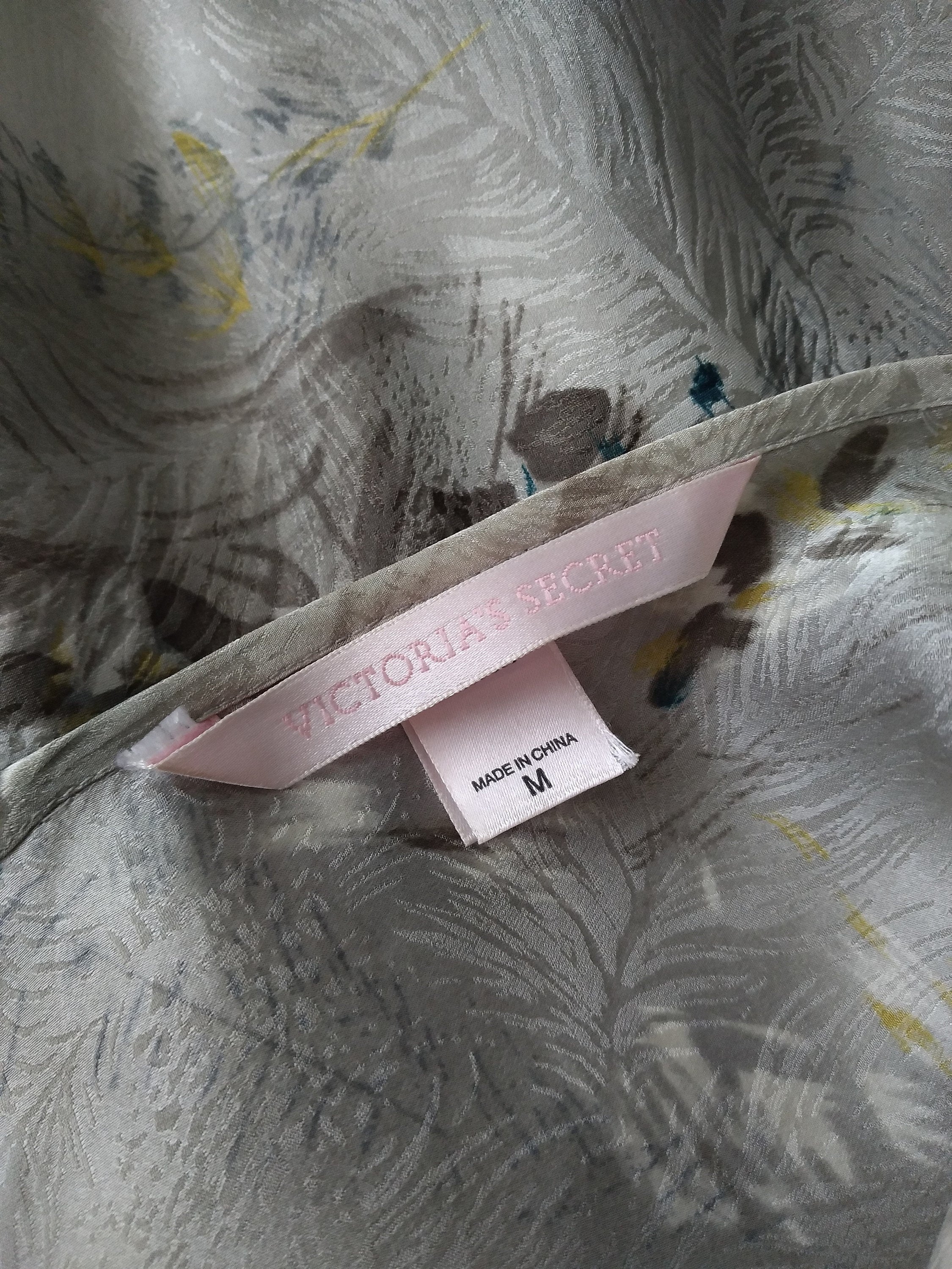 Y2k Vintage Victoria's Secret Silver Grassland Silk Slip Dress