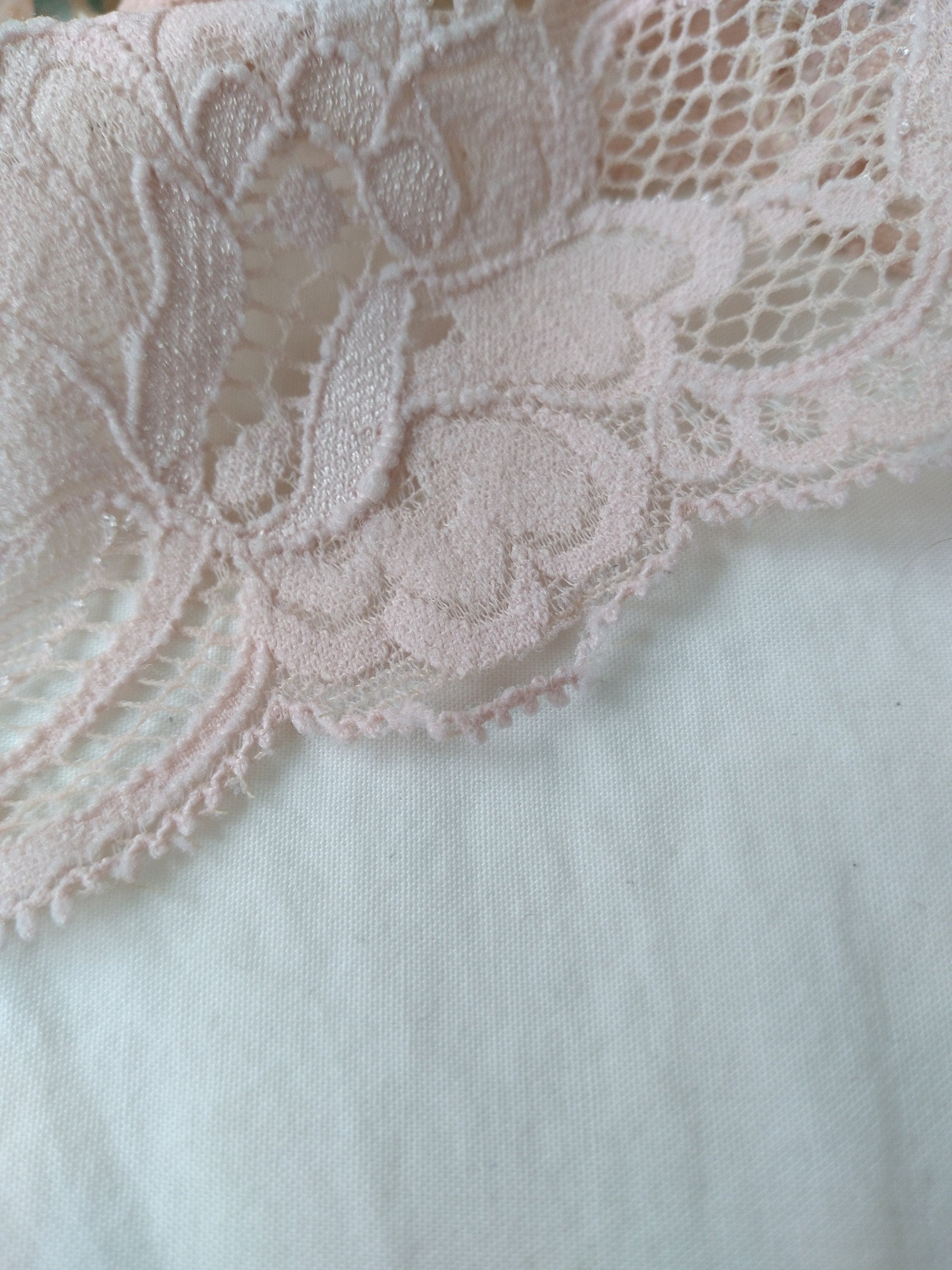 1970s Vintage Victoria's Secret Dusty Pink Floral Bralette