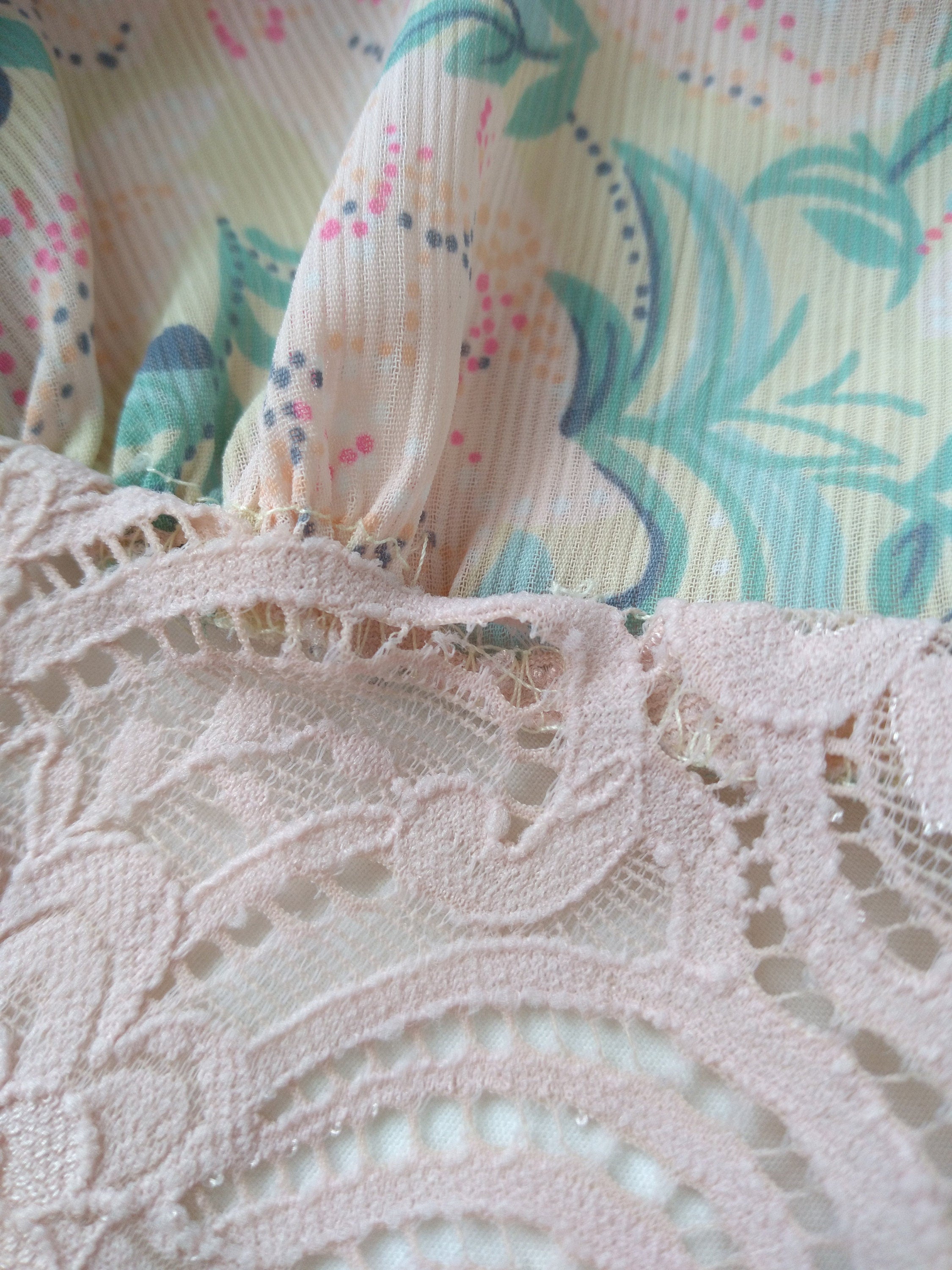 1970s Vintage Victoria's Secret Dusty Pink Floral Bralette