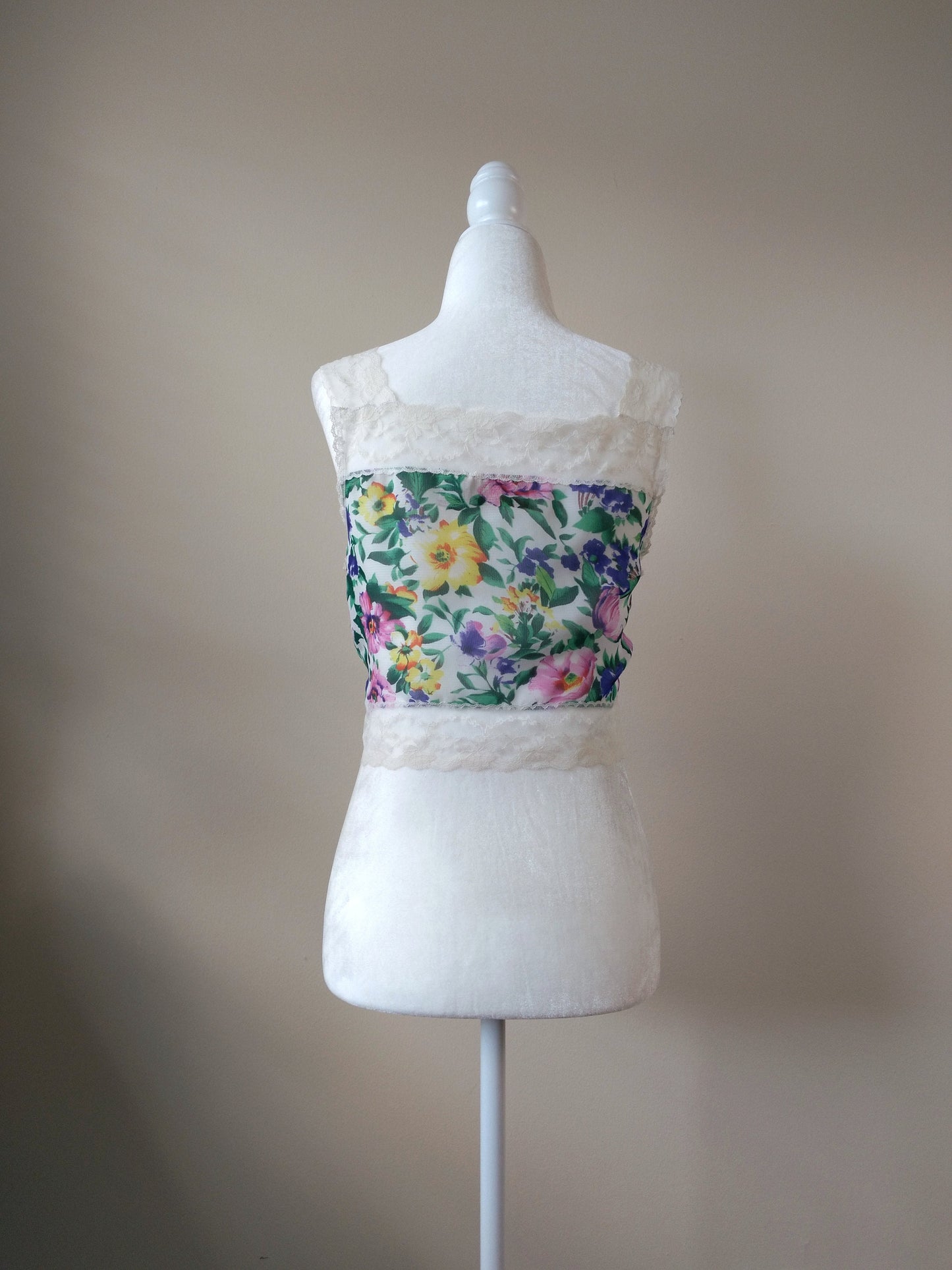 1980s Vintage Victoria's Secret Garden Floral Cami