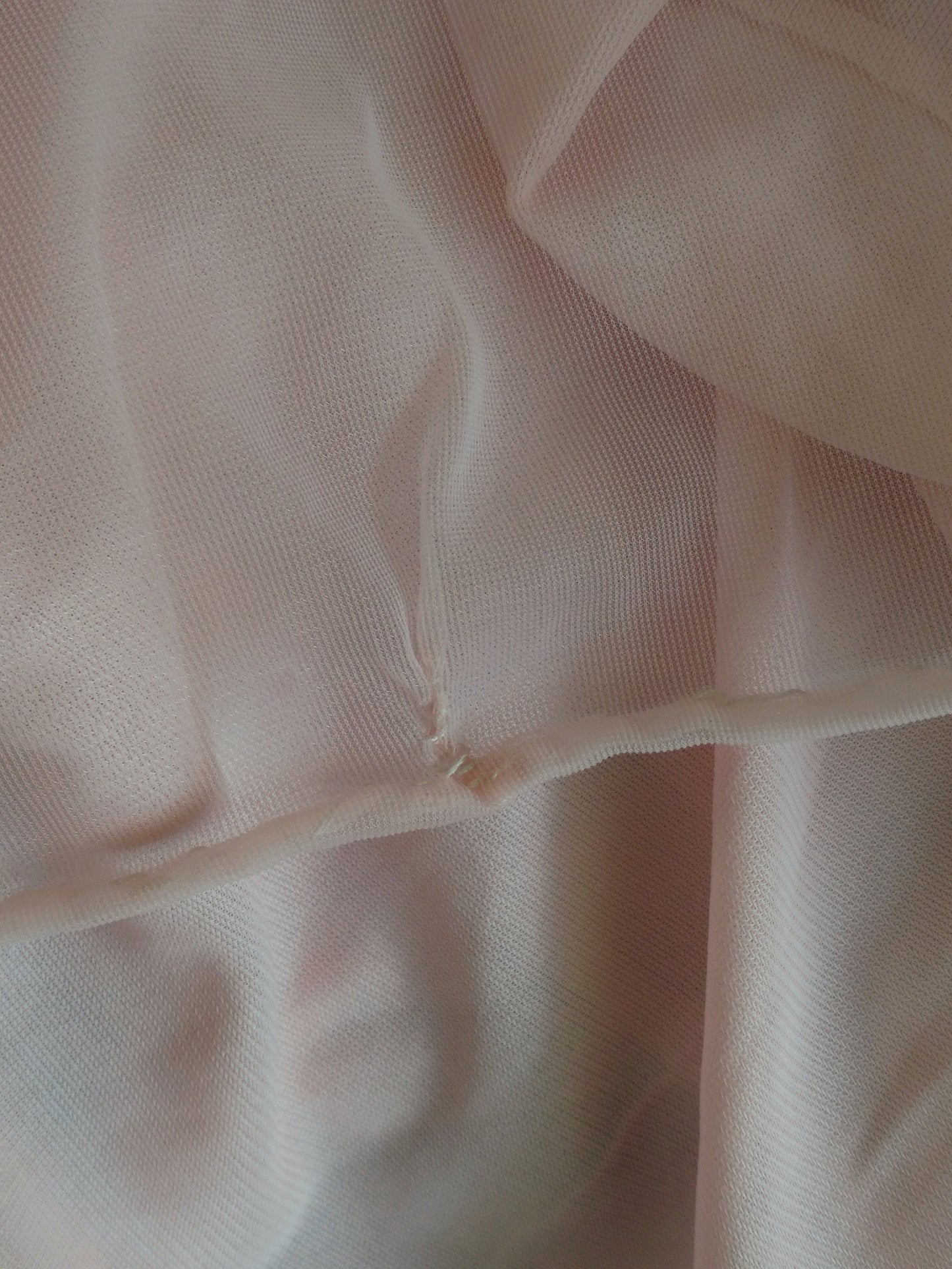 1950s Vintage Pastel Pink Chiffon Nightgown