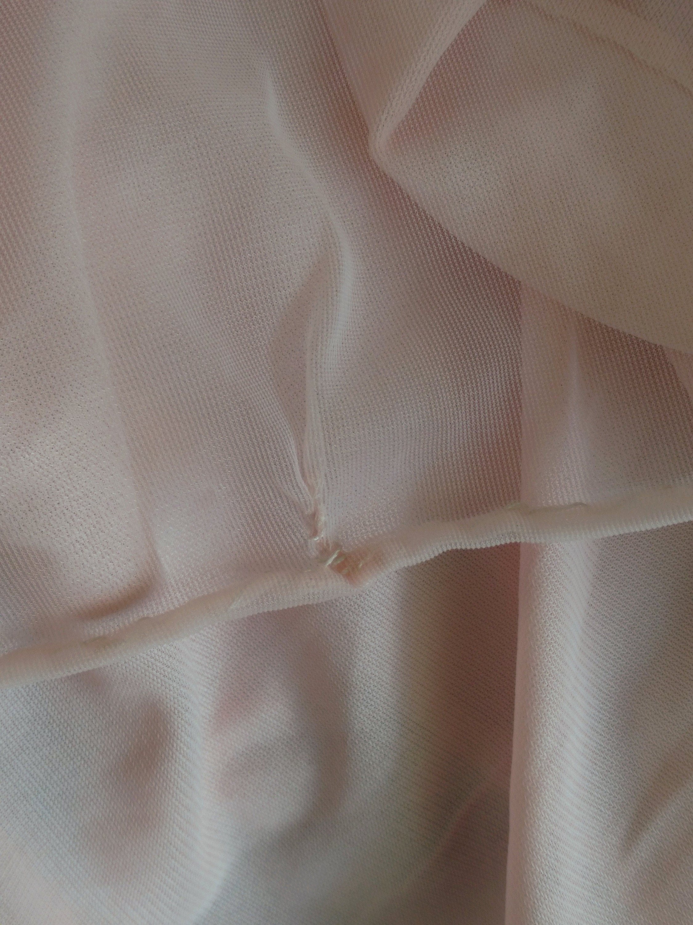 1950s Vintage Pastel Pink Chiffon Nightgown